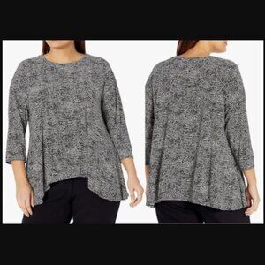 NWT $79! Anne Klein 3X Plus Size Women Pull-On Jersey Top Blouse Career Casual